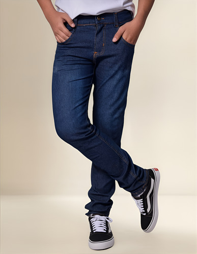 Calça Jeans Infantil Juvenil Menino Com Lycra 1 Ao 16 Anos