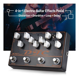 Mosky Dtc 4- En -1 Pedal De Efectos Guitarra Eléctrico Dist