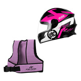 Kit Capacete Etceter Colete Kids Infantil Masculino Feminino