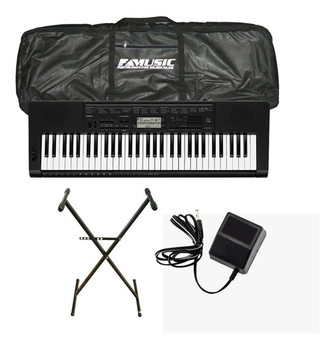 Combo Teclado Casio Ctk3500 5 Octavas + Soporte + Fuente