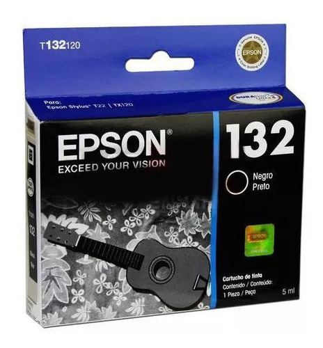 Kit De 3 Cartuchos Epson 132 Original 5ml - T22/tx120/tx130