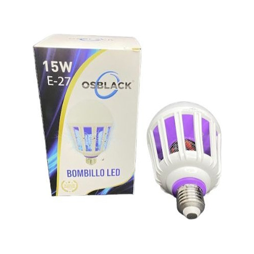 Bombillo Led Mata Mosquitos Zancudos Moscas Insectos 15w