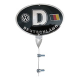 Placa Asta Bandera Volkswagen Vocho Deutschland Negro