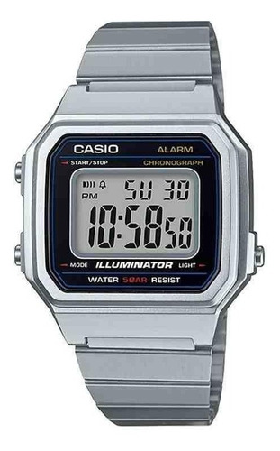 Relógio Unissex Casio Digital Vintage - B650wd-1adf Prata