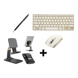 Kit Teclado+ Mouse+ Suporte P/ Tablet Samsung A7 T500+caneta