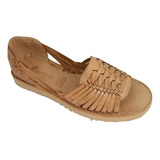 Zapatos Sandalias Huarache Artesanal Piel Color Tan 123