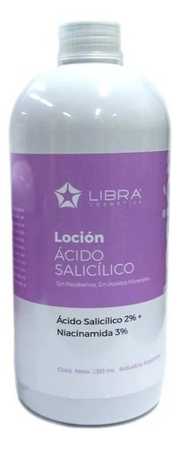 Locion Acido Salicillico 2% Niacinamida 3% X 250 Ml Libra Momento De Aplicación Noche Tipo De Piel Grasa