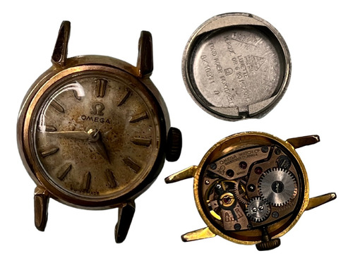 Relógio Antigo Omega A Corda Chapeado A Ouro Original