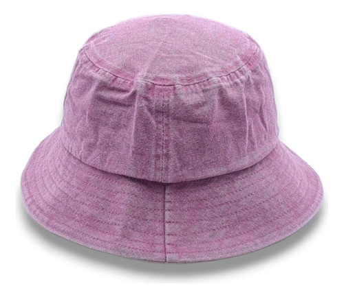 Gorro Bucket Hat Denim Prelavado Colores Varios