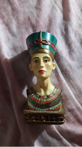 Nefertiti Yeso Egipcio 10 Centímetros De Alto 