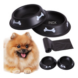 Kit  2 Potes Pet Ração Água Comida Gato E Cães Pequeno Porte