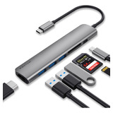 Walnew Hub Usb C, Adaptador Usb C Para Macbook Pro, Concentr