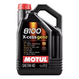 Aceite Motul 8100 Xcess 5w40 Sintético X 5lts