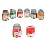 Pack De 6 Velas Aromáticas Frasco De Vidrio 85g 