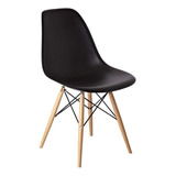 Cadeira Eames Polipropileno Base Madeira Eiffel Espresso Wt