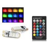 Ampolleta Led Cola De Pez T10 Multicolor Rgb Control 