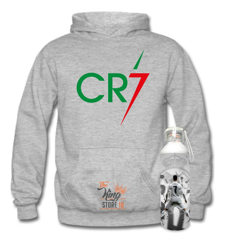 Poleron + Botella, Cr7, El Bicho, Cristiano Ronaldo, Xxxl / Thekingstore