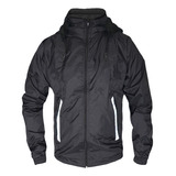 Chaqueta Hombre Deportiva Impermeable Rompeviento Apache Negro