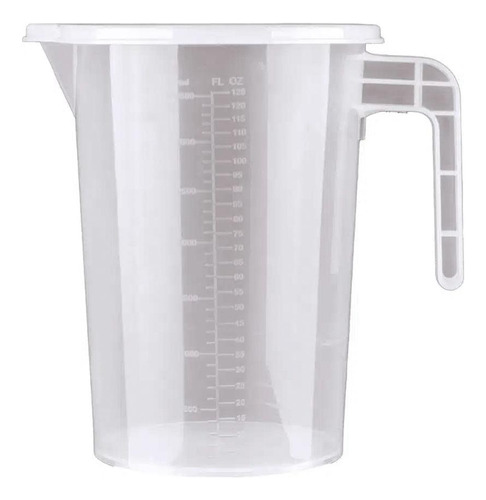 Jarra Graduada Medidora Com Tampa 3,5l Plástico Bpa Free Cor Transparente