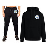 Conjunto Buzo+jogging-futbol-manchester City Escudo Chico