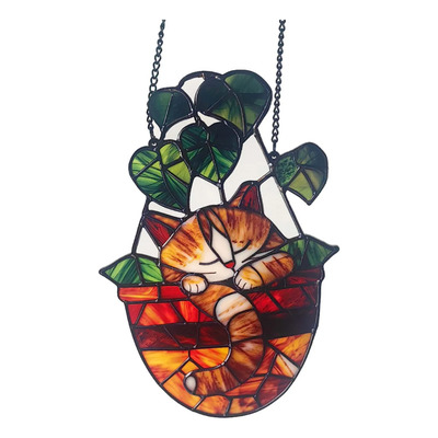 Colgante Para Ventana De Arte Pintado Happy Gift Suncatcher | Envío gratis