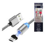 Cable Micro Usb 1 Metro Mallado Magnético 2a