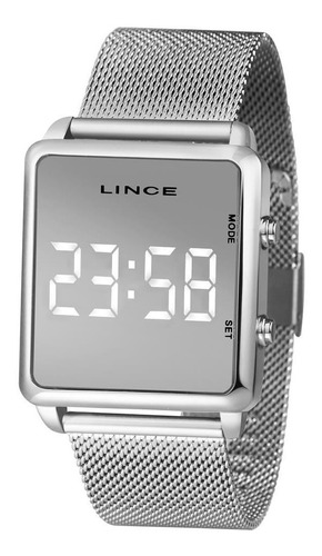 Relógio Lince Feminino Mdm4619l Bxsx Digital Led Prateado