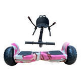 Kit Carrinho Com Hoverboard Skate Elétrico 8,5 Led Bluetooth