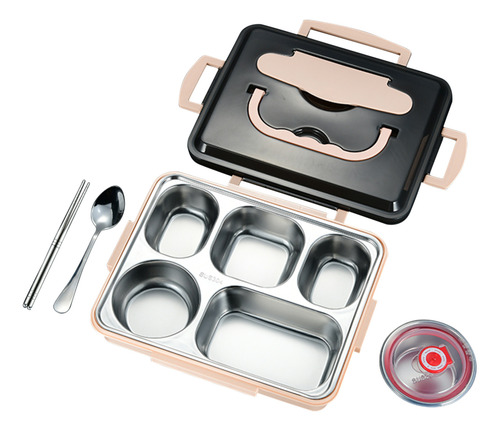 Conjunto De Utensílios De Mesa Bento Box Com Isolamento Térm