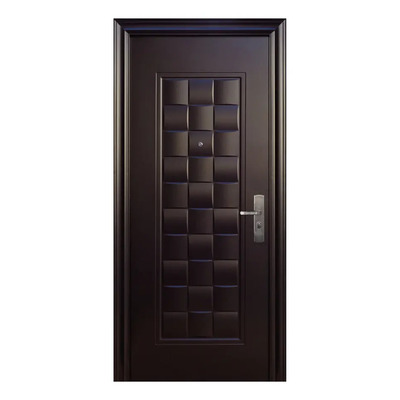 Protecto Home | Puerta de Seguridad Toledo 95-205 Apertura Izquierda 100% Acero Color Chocolate | MercadoLibre