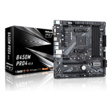 Placa Mae Amd Am4 B450m M.2 4xddr4 Hdmi/dvi/vga Pro4  Asrock