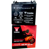 Bateria Gel Yuasa Ytx14 Bs Sellada 12ah Activada - Fas Motos