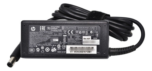 Cargador Original Hp 19.5v 3.33a 65w Punta 7.4mm Laptop