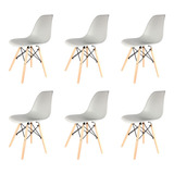 Silla Eames De Comedor Modernas Nordicas X6 Unidades 