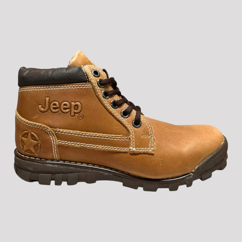 Bota Jeep Hombre Piel Crazy Outdoor 1950cm