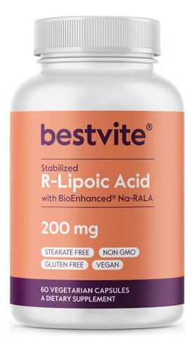 Bestvite Ácido R-lipoico 200 Mg Estabilizado Con Na-rla Bio