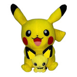 Peluche Pikachu Con Mini Pichu Original Pokemon Center