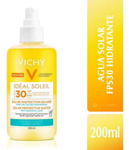 Vichy Ideal Soleil Agua Solar Protectora 30spf Hidratación