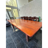 Mesa Quincho + 12 Sillas De Madera Maciza