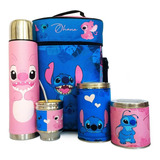 Equipo De Mate Completo Stitch Cuero Set Kit Matero