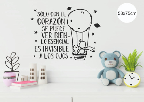 Vinilo Decorativo El Principito Frase Pared