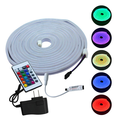 Manguera Neon Led Rgb Multicolor Control Remoto Corte 2.5 Cm