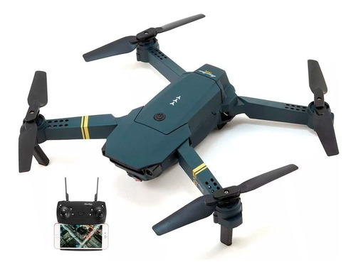 Drone Plegable Rc S168 Wifi Cámara 2mp Angulo Amplio Fpv Graba En Tiempo Real Desde Tu Celular