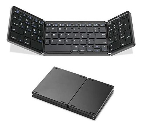 Hjb Teclado Inalámbrico Plegable Con Teclado Numérico