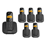 Kit Telefone Sem Fio Ts 3110 + 5 Ramais Ts 3111 Intelbras