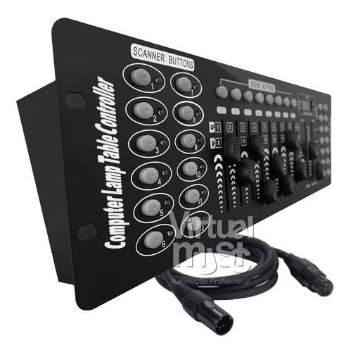 Mesa Iluminacao Dmx 512 Para Controlar Par Led Moving Strobo