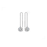 Aretes Violadores Plata Esterlina 925 Zirconia Cz 1.5 Ct