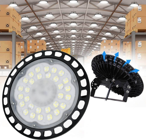 Lampara Campana Industrial 100w Colgante Foco Ufo Led Garaje