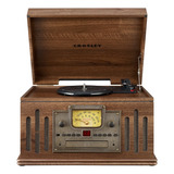 Crosley Cr704b-wa Musician 3-speed Turntable With Radio, Cd.
