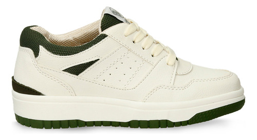 Tenis Casuales Beige-verde Bubblegummers Quiliano Niño